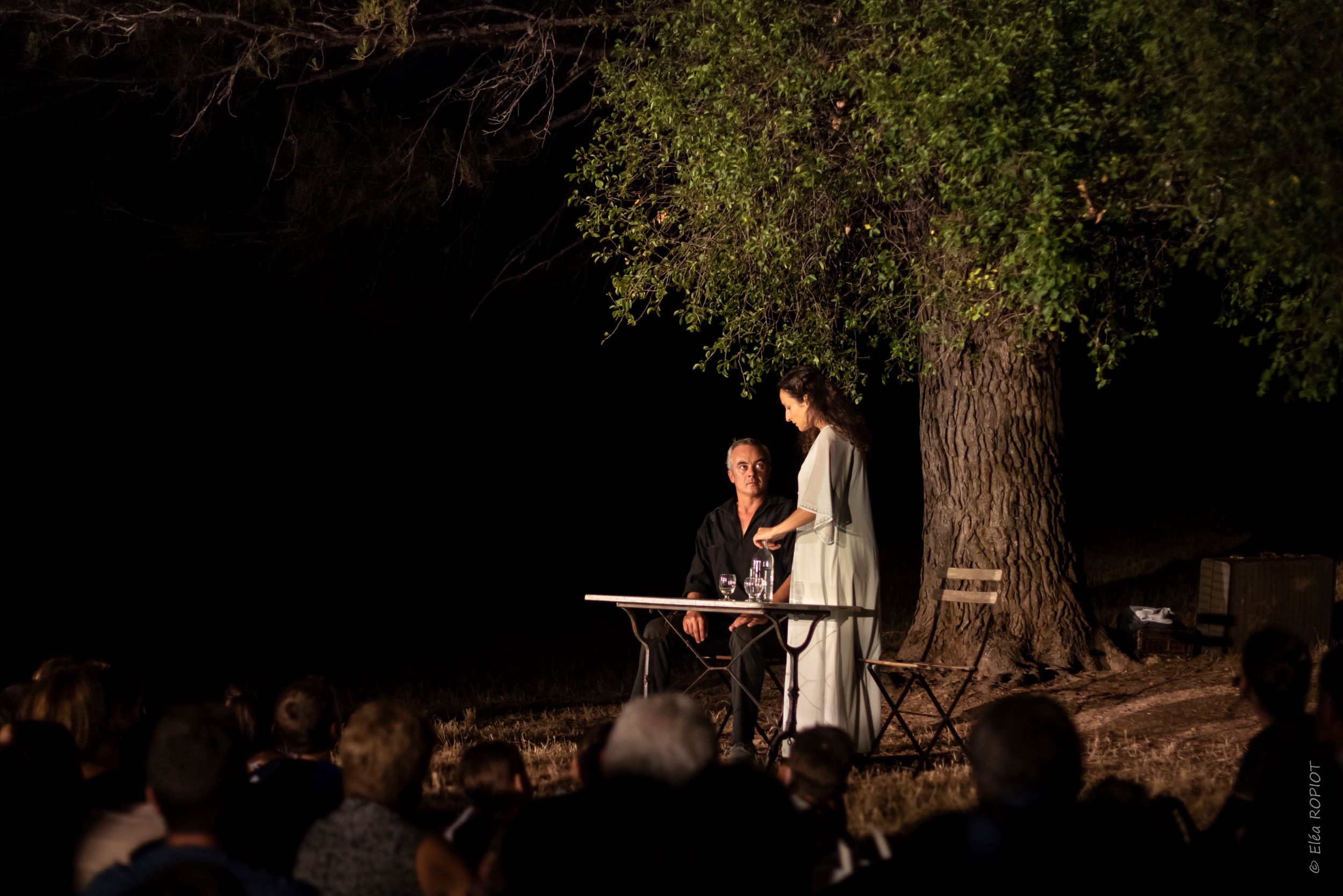 Spectacle en attendant marcel, scene entre fanny et marius